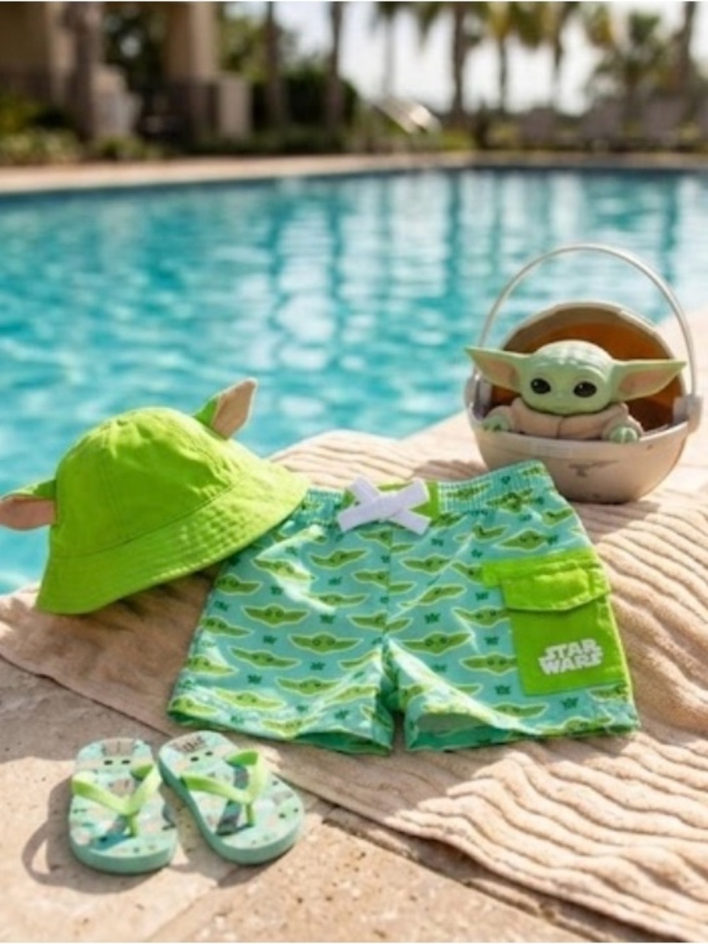 Star Wars The Child Swim Trunks for Baby - The Mandalorian, size 3-6 months